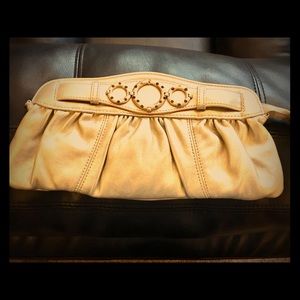 Nine West Gold Clutch NWOT